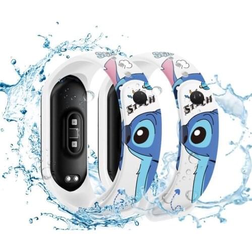 Disney Stitch Marvel Strap for Xiaomi Mi Band 5 4 3 for Xiaomi Wrist Strap Star Wars NFC Silicone Wristband Bracelet Replacement