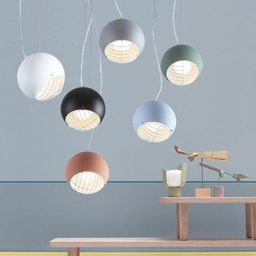 Droplight contracted and contemporary color aluminum semicircle hanging lamp act the role ofing hall bar study lighting