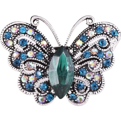 Fashion Korean Jewelry Vintage Animal Brooches Broches Femininos Bijoux Antique Shiny Noble Austrian Crystal Women Insect