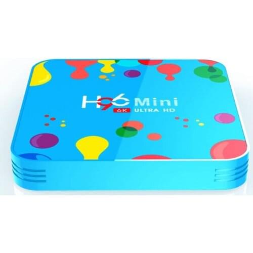 1Set 4GB 32/128GB H96 Mini for Android 9.0 Smart TV Box H6 Quad Core 6K Wifi HD Player Set Top Box