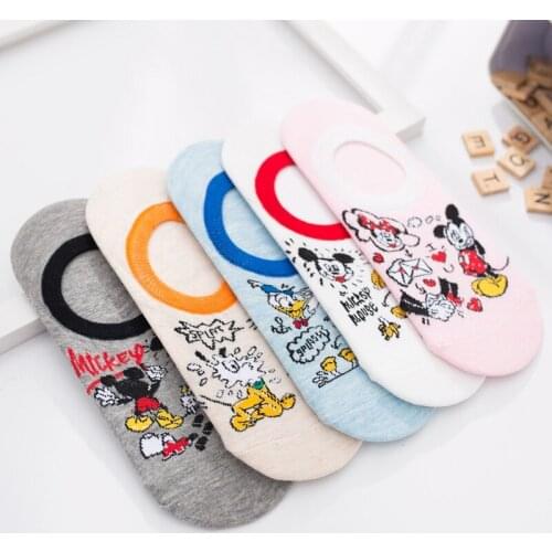 1 pairs/Disney cartoon anime figure Mickey Donald Duck minnie mouse Cartoon sock casual xxx girls child socks femininas socks