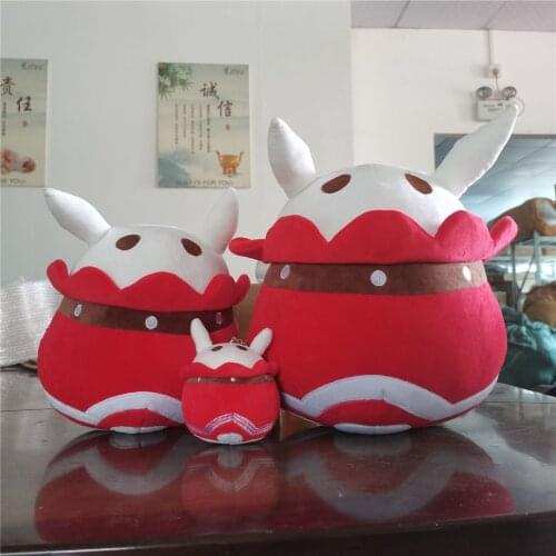 13cm Game Genshin Impact Klee Bomb Dango Cosplay Pillow Toy Plush Dolls Kids Gift Pendant Prop