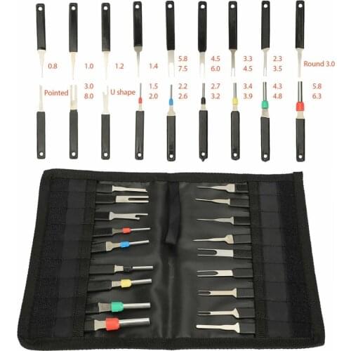 18pcs/bag Heavy Duty Car Electronic Devices Wire Terminal Removal Kit Wire Connector Pin Release Tool
