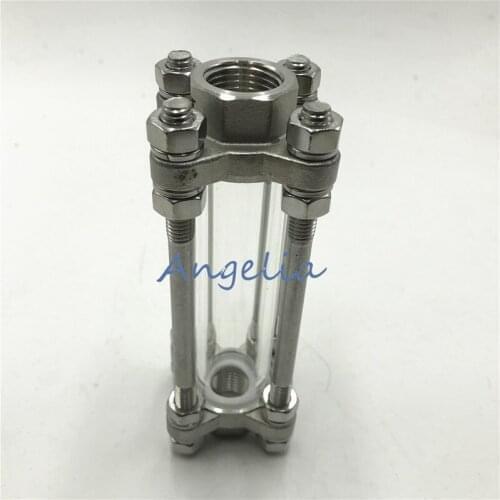 3/4" BSP DN20 Female Thread Flow Stainless Steel 304 Sight Glass Water Oil