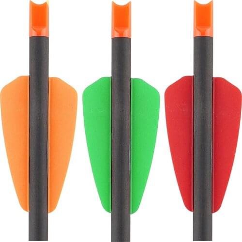 50/100 Pieces Of 2 Inch Protective Cover Plastic Feather Arrow Blades Diy Arrows For Outdoor Bow And Arrow Hunting Shooting