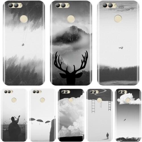White Art Phone Case For Huawei Nova Smart Lite 2017 Soft Silicone Back Cover For Huawei Nova 2i 2 Lite Plus 3 3I 3E 4 4E 5 Case