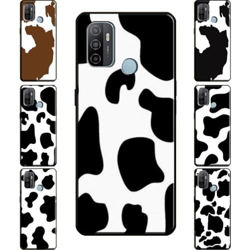 Spotted Cow Skin Print Case For OPPO Find X3 Pro F5 F7 A52 A72 A15 A83 A91 A3S A5S A5 A9 A31 A53 2020 Back Cover