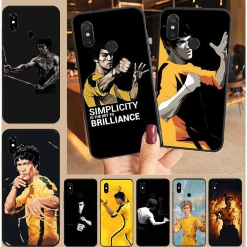 Bruce Lee Kungfu Taekwondo Phone Case For Xiaomi Mi A1 A2 5 6 6PLUS 8 9 SE Lite MIX 2 2S MAX 2 3 Pocophone F1
