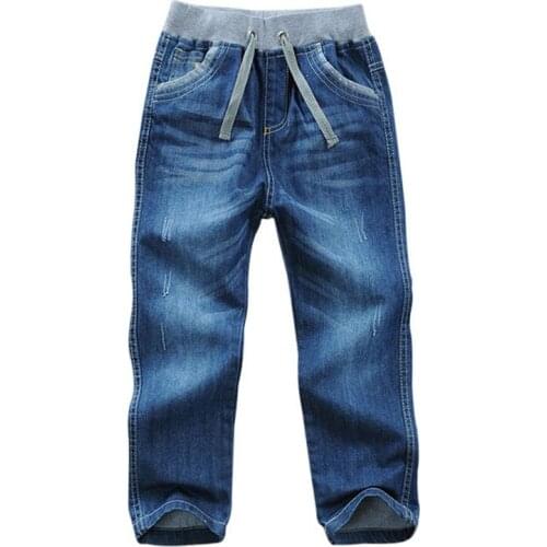 Kids Boys Jeans pants cotton children full denim pants kid clothing spring autumn boys casual trousers for 2-11 years DQ294