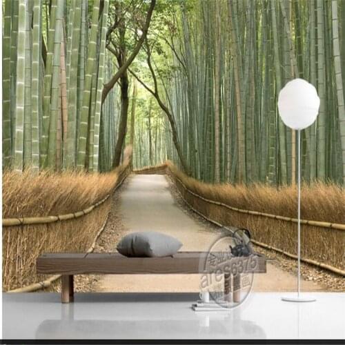 Beibehang 3d custom photo wallpaper wall murals stickers High-end atmosphere of fresh bamboo forest shock 3D TV background