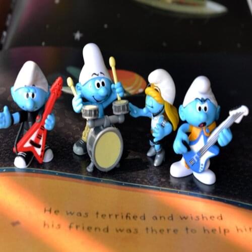 4PCS/lot 5cm Boxed collection of exquisite blue elf ornaments