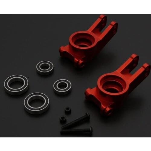 Alloy CNC Rear Wheel Bearing Seat Kit Fit for 1/5 Losi 5ive-t Rovan LT King Motor x2