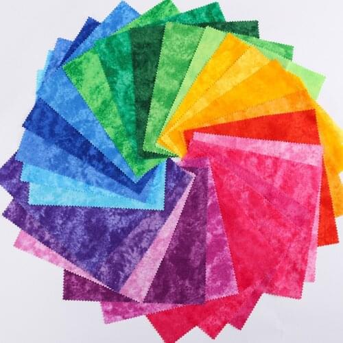 5Pcs/Set Patchwork Cloth 20x20cm Nordic Style DIY Sewing Craft Starry Pattern Cotton Fabric Multi Purpose for Household