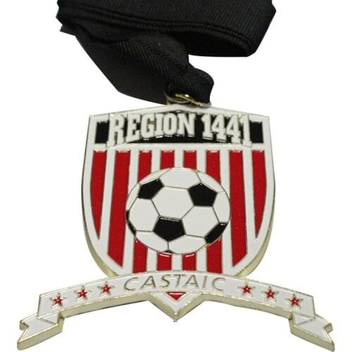 Best selling football competition medals new custom metal commemorative medal