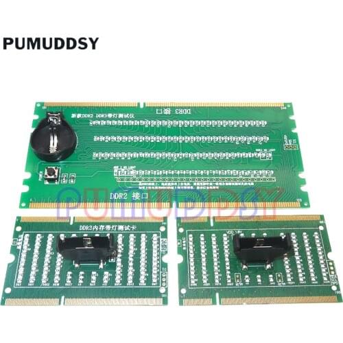 Laptop Motherboard Memory Slot DDR2 / DDR3 /DDR4 Diagnostic Analyzer Test Card SDRAM SO-DIMM Pin Out Notebook LED Tester Card B