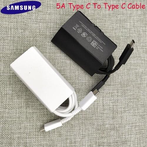 Original Samsung Note 20 S21 S20 Ultra 5G 5A Cable Super Fast Charge Type C To Type C Pd PPS Quick Charging For Galaxy A72 S21
