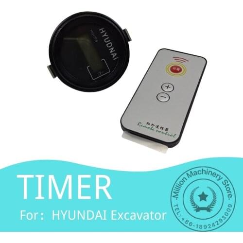 For HYUNDAI Excavator Time Remote Hour Meter With Control Timer Diesel Petrol Engine Excavator