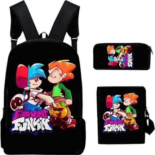 Friday Night Funkin Backpack For Children Bag Fashion 3D Print Pattern Bookbag Kid Start School Gift