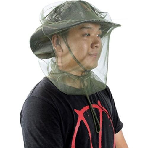 Anti-Mosquito Net Hat Outdoor Fishing Cap Anti-Bug Fly Bee Insect Head Net Hat Sun Protection Mosquito Mesh For Fishers Hikers