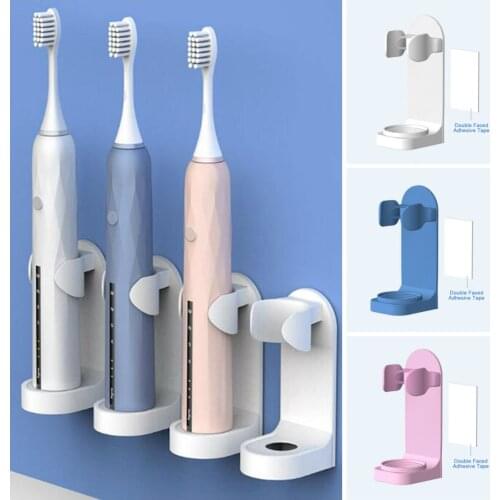 ABS Traceless Stand Rack Electric Wall-Mounted Holder Toothbrush Organizer Bathroom Organizer Accessories Tools 1Pc