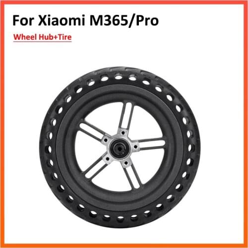 8.5 Inch Wheel Hub And Explosion-Proof Tire Set For Xiaomi M365 Electric Scooter Front Rear Solid Rubber Tyre Parts