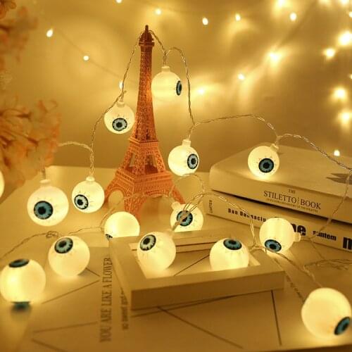 LED Ghost Eye String Lights for Halloween Battery String Lights Christmas Lights Decoration String Lights Room Light Led Lights