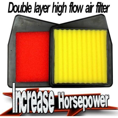 High flow air filter Improve horsepower for 2012-2015 Honda Crosstour 2.4L , 2008-2012 Honda Accord 2.4L