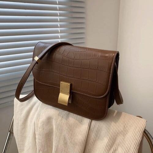 Women Bags Retro Shoulder Bags Messenger Bags Pu Leather Handbags Fashion Stone Pattern Totes Multifunction Large Capacity Bag