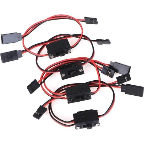 1PCS RC Switch JR Futaba Connector On- Off with Spare Male Plug