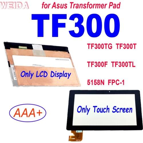 10.1'' for Asus Transformer Pad TF300 TF300TG TF300T TF300F TF300TL 5158N FPC-1 LCD Display Touch Screen Digitizer Replacement