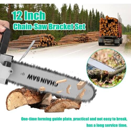 12 Inch Electric Chainsaw Refit Conversion Bracket Set Change Angle Grinder into Chainsaw Power Tool with M-10 Chain-wheel