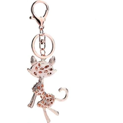 2pcs/lot Woman Jewelry AccessoriesTurkey Blue Eye Flamingo Cat Animal Key Chain for Women Handbag Decoration Keychain