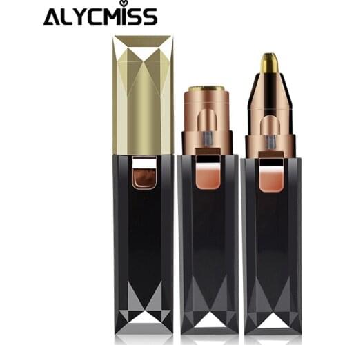 2 in 1 Epilator Facial Hair Removal for Women Electric Eyebrow Trimmer Painless Hair Remover Face Shavers Eyebrow Epilator SF507