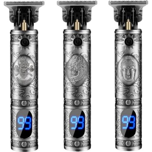 High Quality LCD Display USB Charging Rechargeable Electric Hair Styling Clipper For Salon Barber Shop