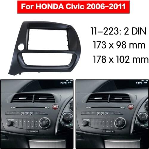 Car Radio frame Audio Fascia For HONDA Civic 2006-2011 Car Stereo Radio Fascia Panel Installation Adapter DVD player Frame
