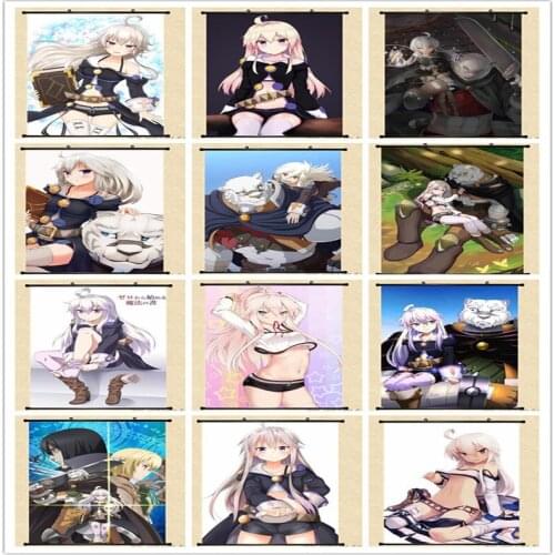 Coscase Anime Zero kara Hajimeru Maho no Sho Grimoire of Zero Mercenary Home Decor Wall Scroll Poster Decorative Pictures