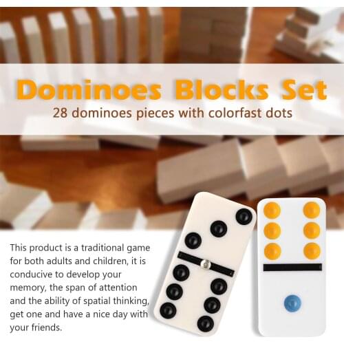 Dominoes Blocks Table Games Funny Dominoes Leisure Sports Goods For The Elderly Board Game Recreational Travel Game Set Toys