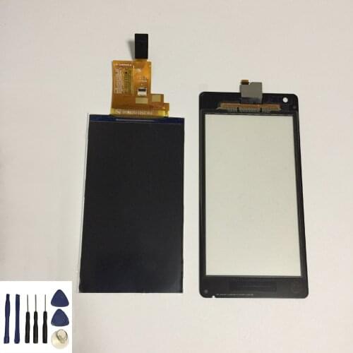 For Sony Xperia M C1904 C1905 C2004 C2005 Touch Screen Panel Digitizer Sensor + LCD Display Monitor Panel Module + Free Tools