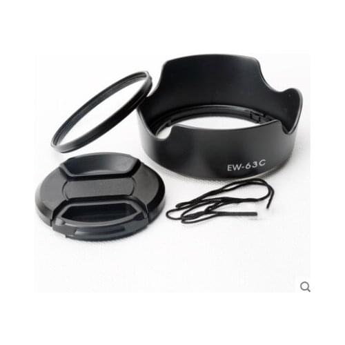 EW-63C LENS Hood18-55 STM 58mm UV filter and lens cap cover for canon 700D 750D 760D 800D 100D 200D mark ii 200D2