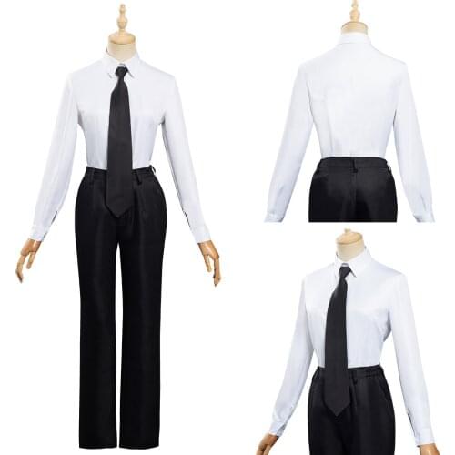 Chainsaw Man Makima Cosplay Costume Shirt Pants Outfits Halloween Carnival Suit