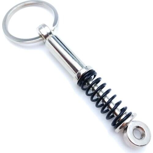 Creative small gift car metal key ring turbo gear hub pendant brake disc shock absorber pendant