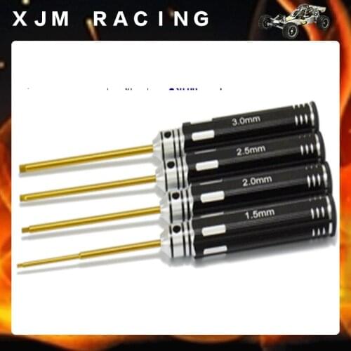 Titanium Alloy Allen Wrench Set (3.0/2.5/2.0/1.5mm) fit 1/10 tool rc car parts