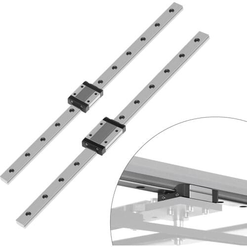 CNC Parts MGN12C/MGN12H 100 150 200 250 300 350 400 450 500 550 mm Miniature Linear Rail Slide Slider MGN12 Linear Guide+MGN12H