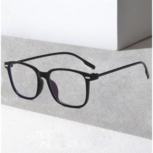 Elbru Fashion Anti-blue Light Optical Glasses Men Clear Lens Computer Glasses Women Square Ultra-light Glasses Frame Eyeglasses