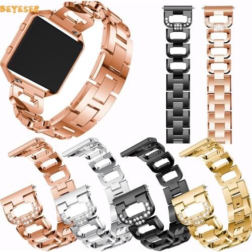 Luxury Stainless Steel Wristband For Fitbit Blaze Smartwatch Band Strap Metal Watchband Replacement Bracelet Belt Accessories