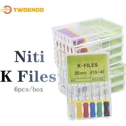 Dental Endodontic Instruments 10boxes Niti K File 21mm 25mm Hand Use Endo Files Root Canal Treatment
