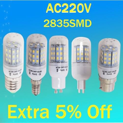 LED Bulb 220v E27 E14 LED candles Filament light Clear Glass Vintage Lamp240v AC Indoor Decorative lighting