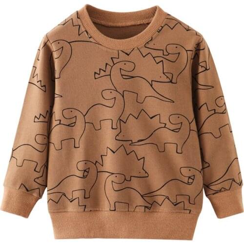 Jumping Boys Sweatshirts New Arrival Cartoon Animals Mouse Cotton Baby Clothes Autumn Spring Children Clothing Boys Girls Shirts