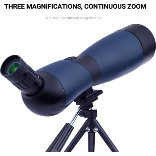 Spotting Scope 25-75x70 Telescope HD Dual Speed Focusing Monocular Binoculars powerful Fogproof for Hunting