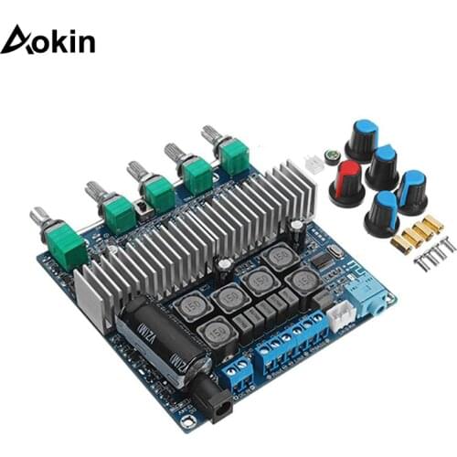 TPA3116 Bluetooth Amplifier TPA3116D2 2.1 Subwoofer Amplifier Digital Audio Board 2*50W+100W Bass HIFI For Subwoofer Speaker New